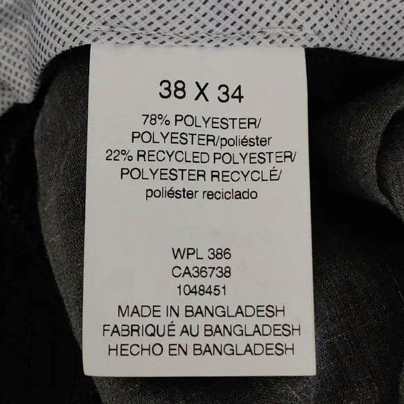 Haggar Premium Comfort 4 Way Stretch Classic Pleated Dress Pants 37 x 34